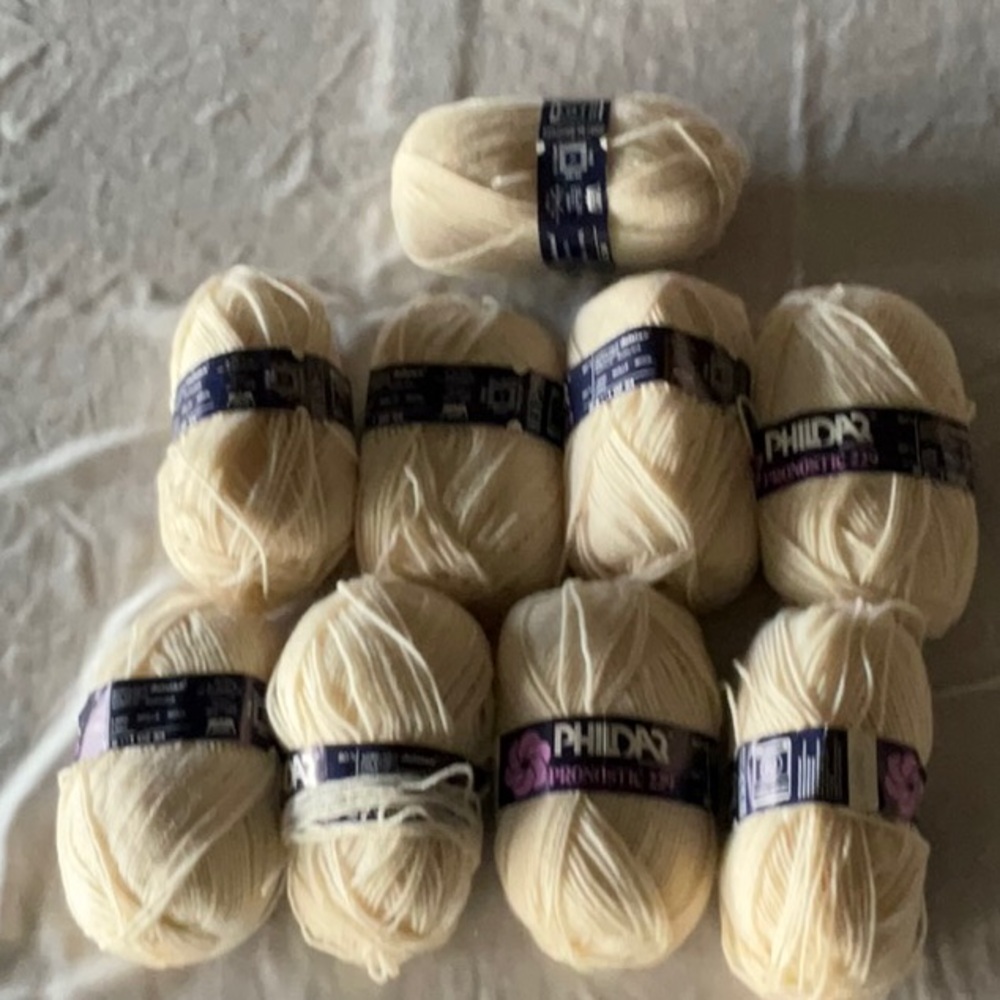 Phildar International Pronostic 229 Acrylic &  Wool Blend 316H331 Vtg Lot of 9